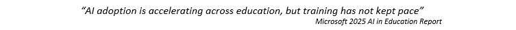 Microsoft 2025 AI in Education Report